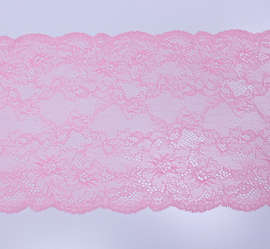 Кружево стрейч, розовый, шир. 20 см,  арт. 1281К